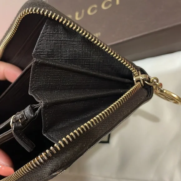Sold‼️‼️Authentic Gucci Monogram Long Zippy Wallet💓 - Picture 9 of 17